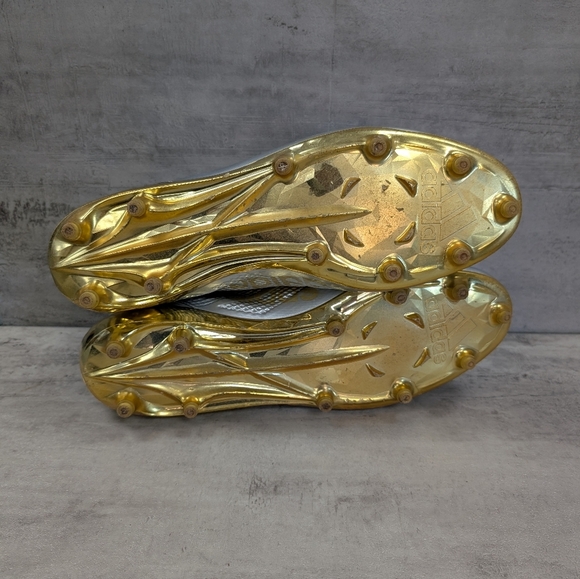 Adidas Adizero Impact American Football Cleats Silver Gold Men's Size 15 - Picture 9 of 9